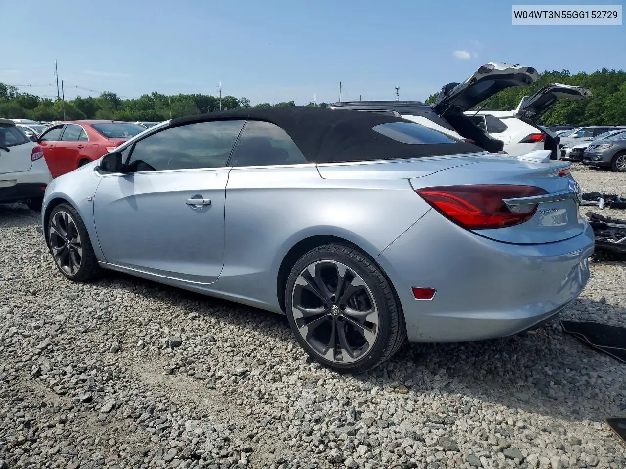 2016 Buick Cascada Premium VIN: W04WT3N55GG152729 Lot: 56642596