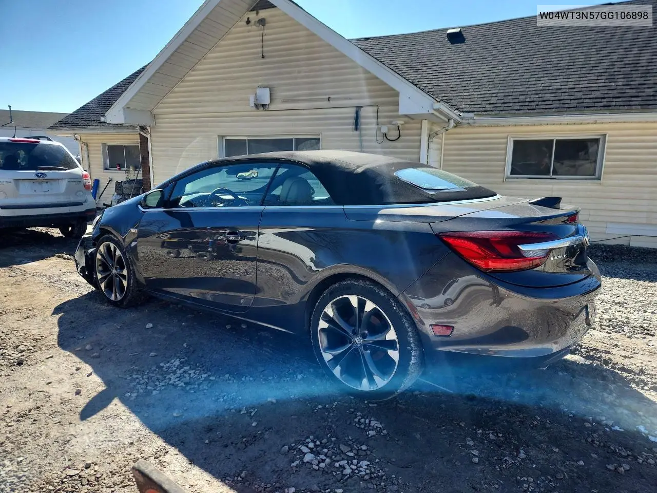 2016 Buick Cascada VIN: W04WT3N57GG106898 Lot: 79511815