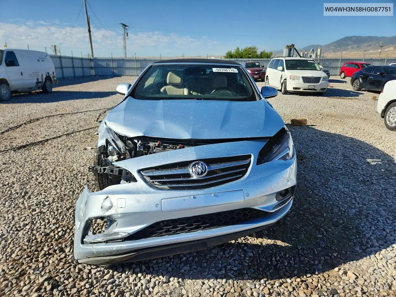 2017 Buick Cascada Premium VIN: W04WH3N58HG087751 Lot: 60398116
