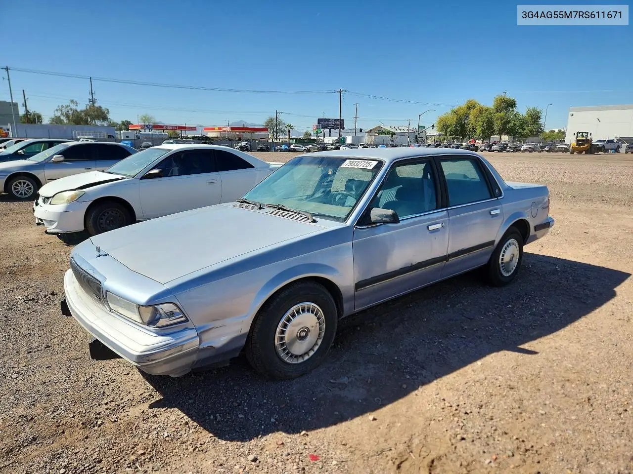 1994 Buick Century Special VIN: 3G4AG55M7RS611671 Lot: 79032725
