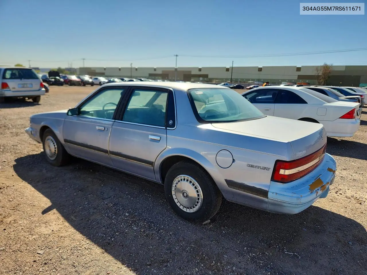 1994 Buick Century Special VIN: 3G4AG55M7RS611671 Lot: 79032725