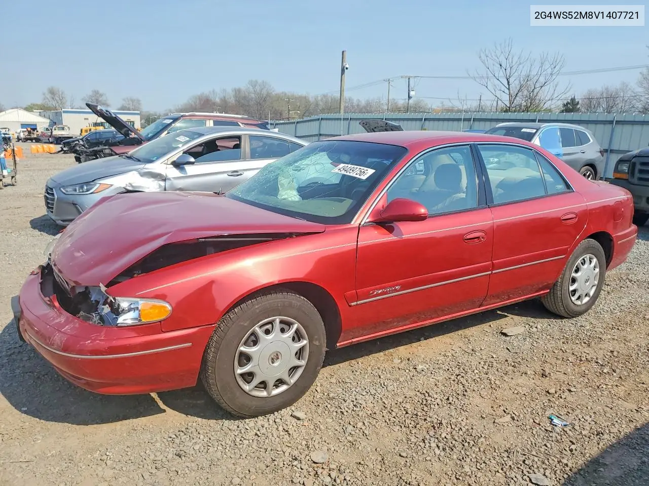 1997 Buick Century Custom VIN: 2G4WS52M8V1407721 Lot: 49489756
