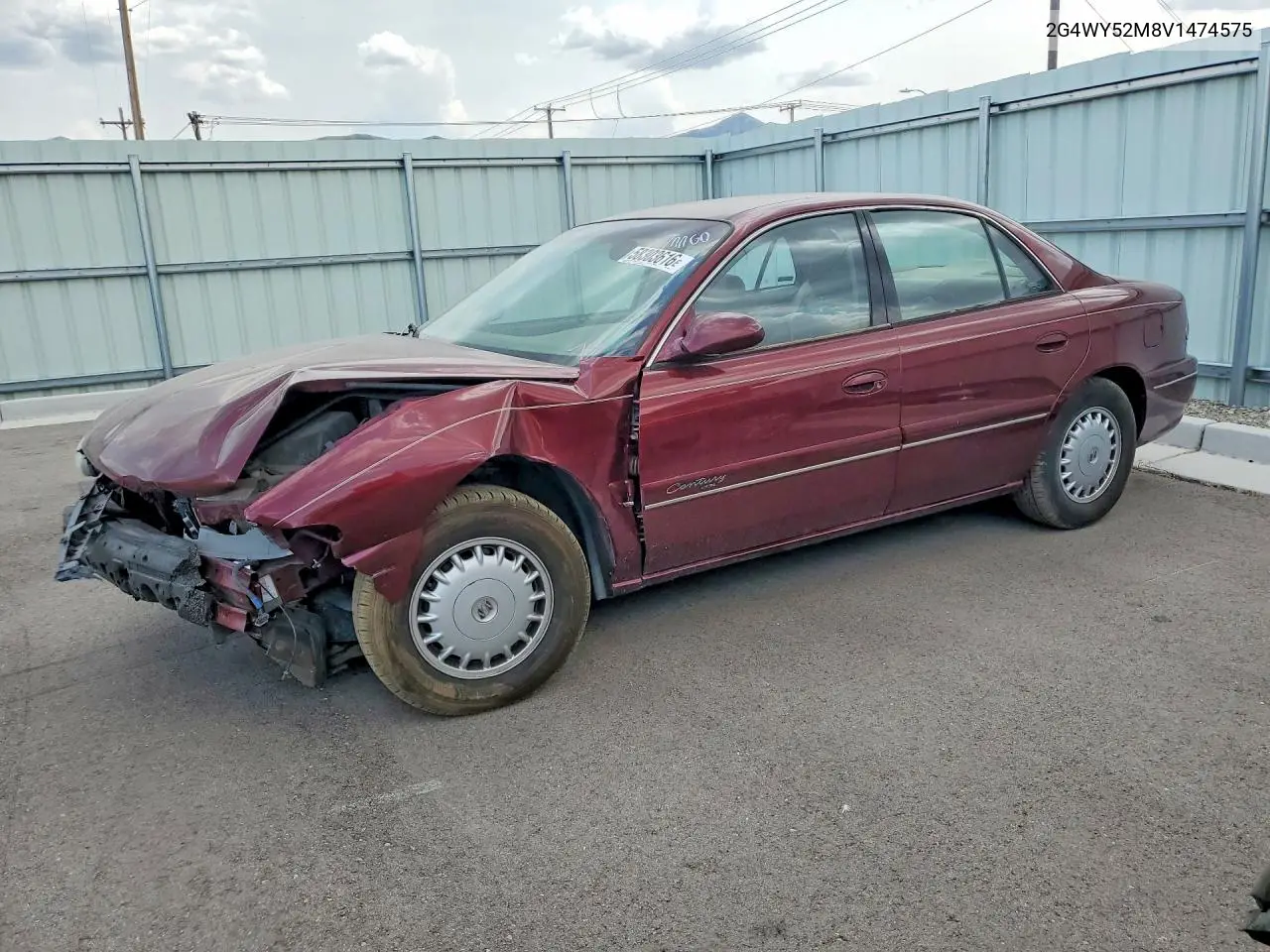 1997 Buick Century VIN: 2G4WY52M8V1474575 Lot: 58303616