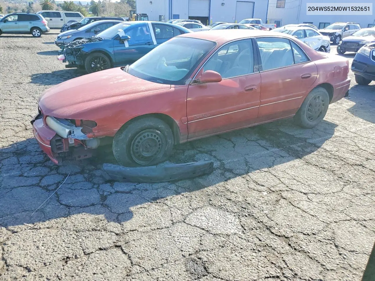 1998 Buick Century Custom VIN: 2G4WS52M0W1532651 Lot: 75263015