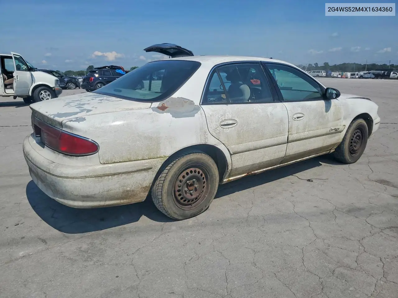 1999 Buick Century Custom VIN: 2G4WS52M4X1634360 Lot: 58083436