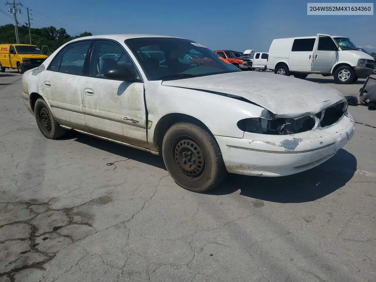 1999 Buick Century Custom VIN: 2G4WS52M4X1634360 Lot: 58083436