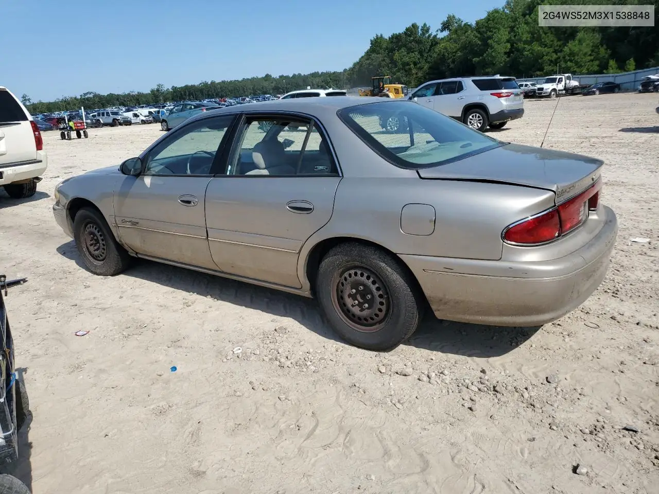 1999 Buick Century Custom VIN: 2G4WS52M3X1538848 Lot: 68590315