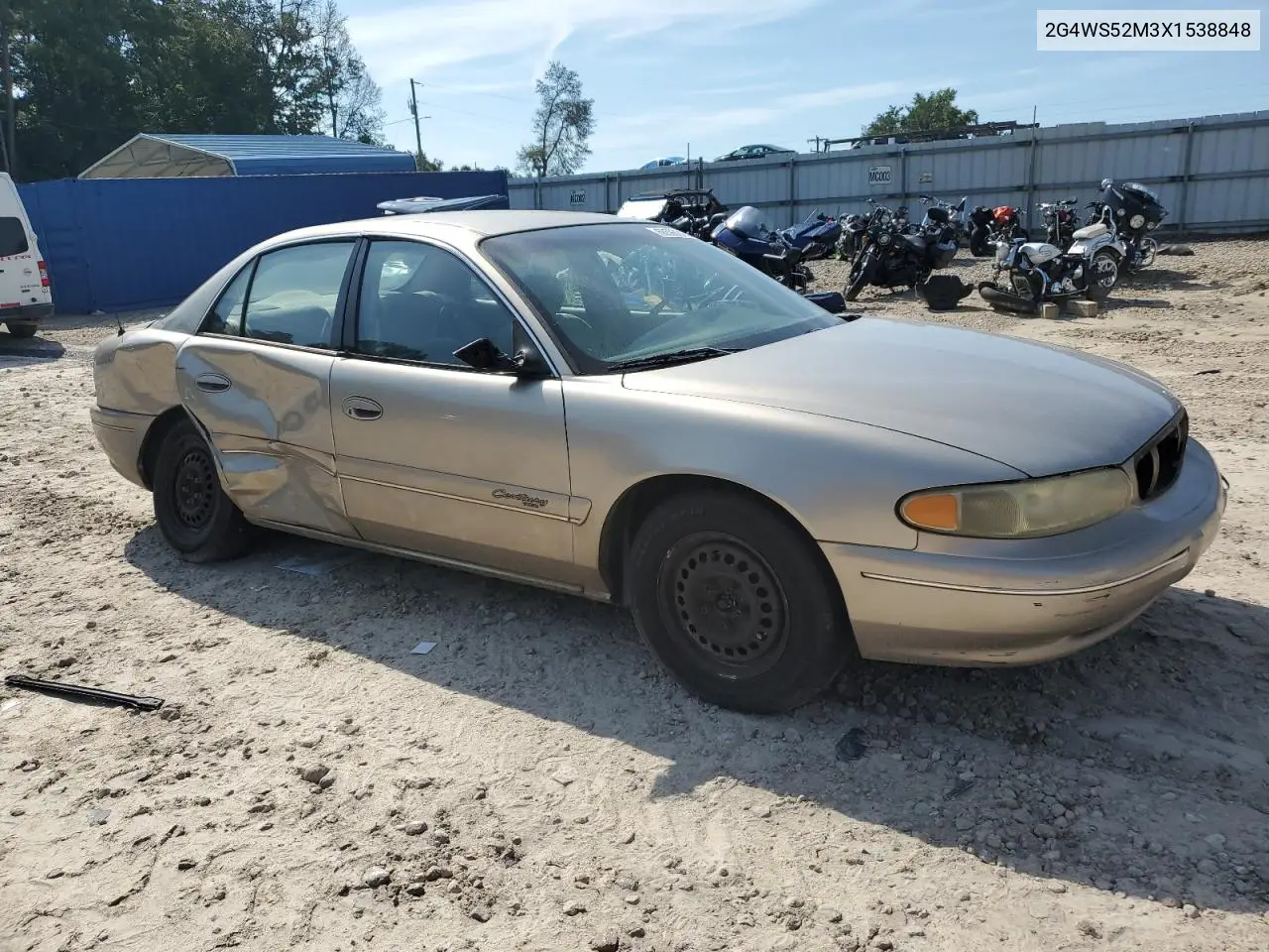 1999 Buick Century Custom VIN: 2G4WS52M3X1538848 Lot: 68590315