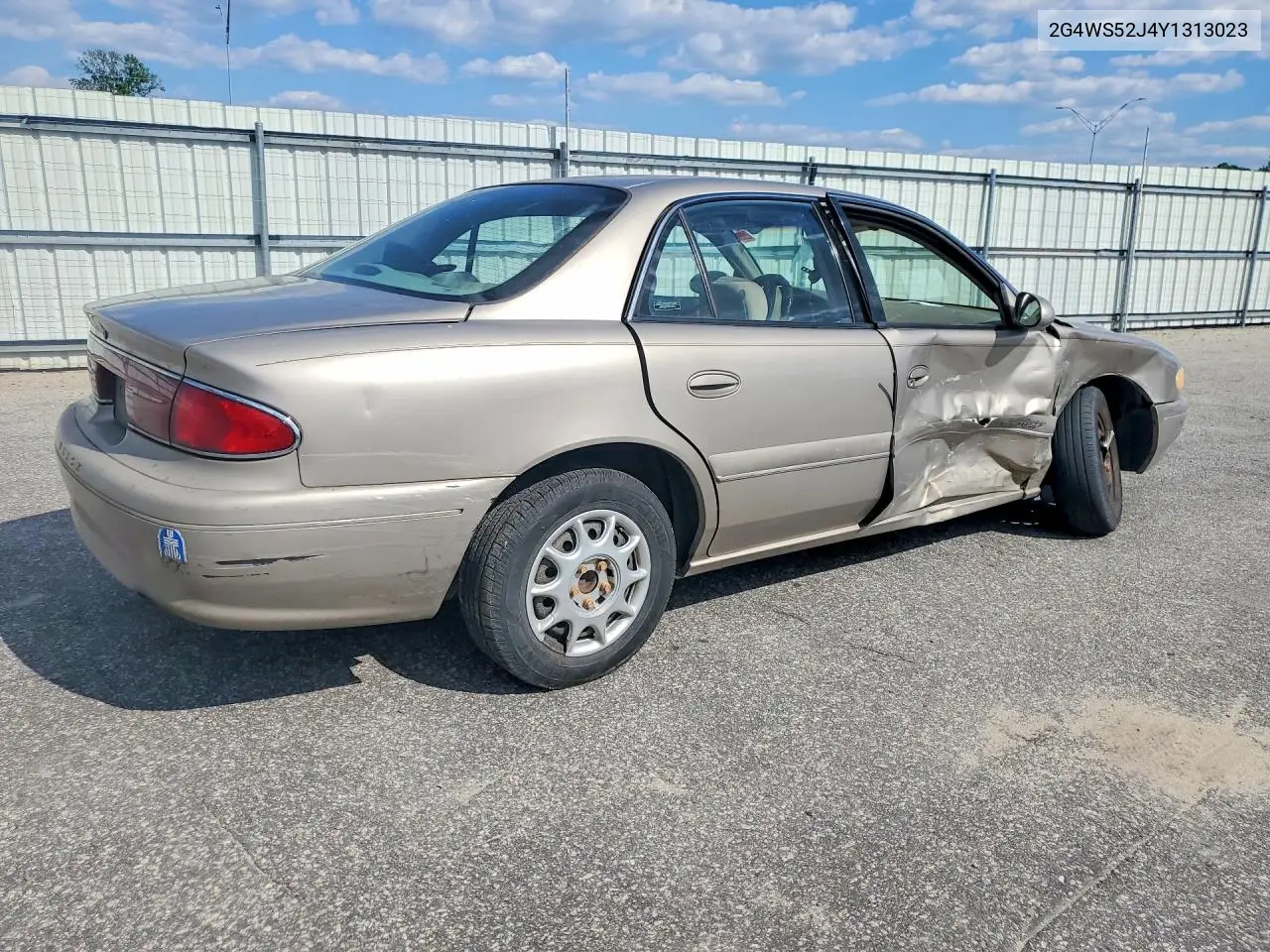 2000 Buick Century Custom VIN: 2G4WS52J4Y1313023 Lot: 55433236