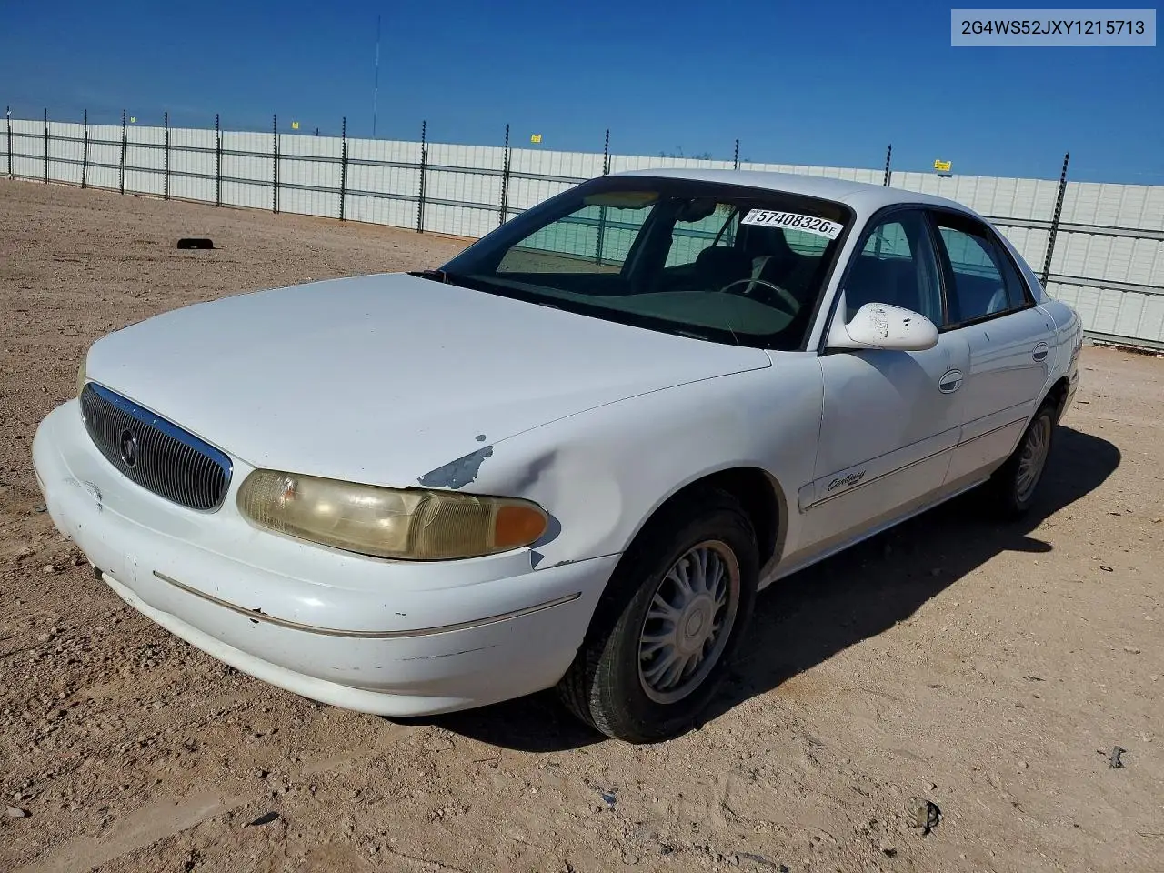 2000 Buick Century Custom VIN: 2G4WS52JXY1215713 Lot: 57408326