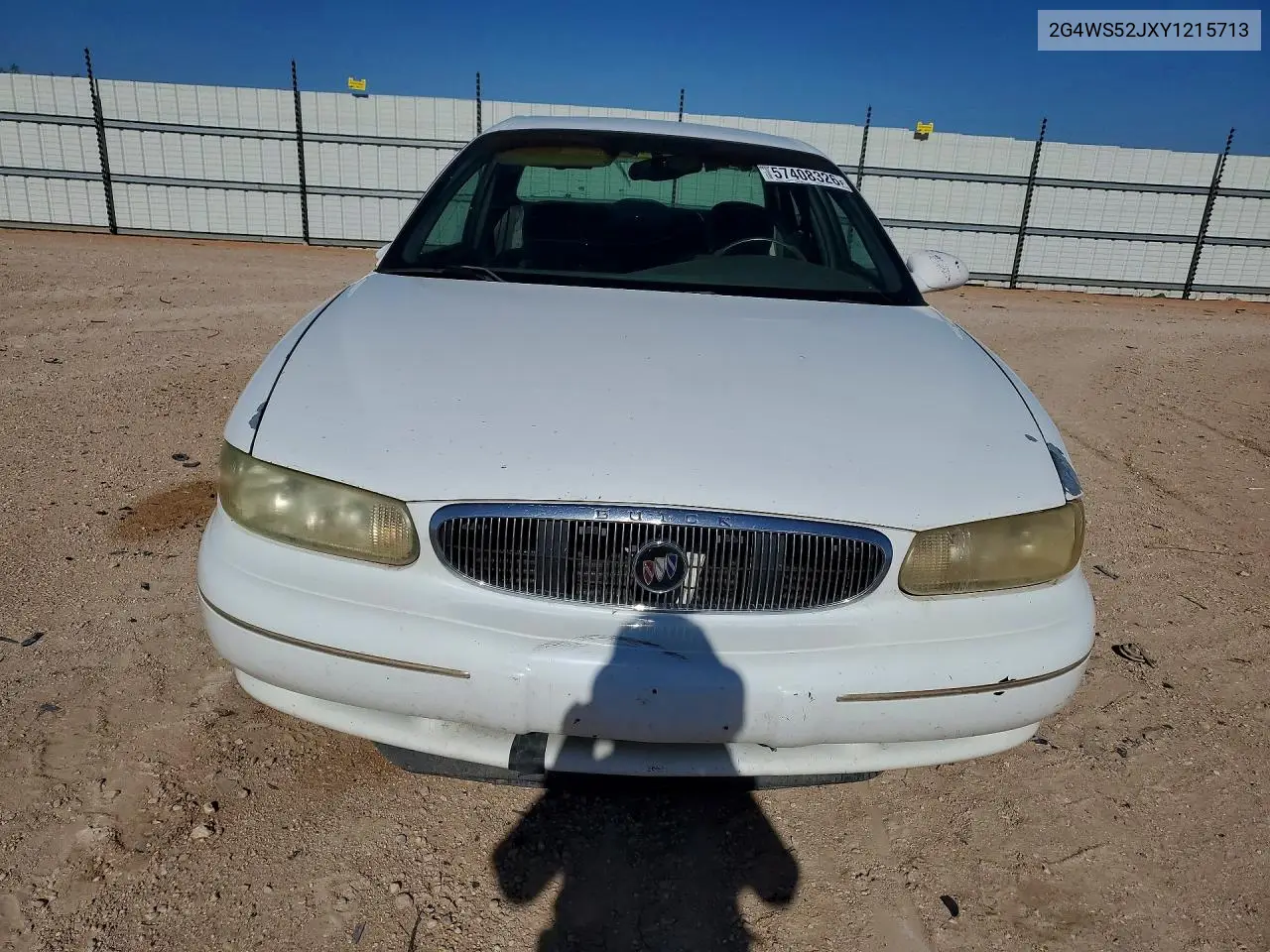 2000 Buick Century Custom VIN: 2G4WS52JXY1215713 Lot: 57408326