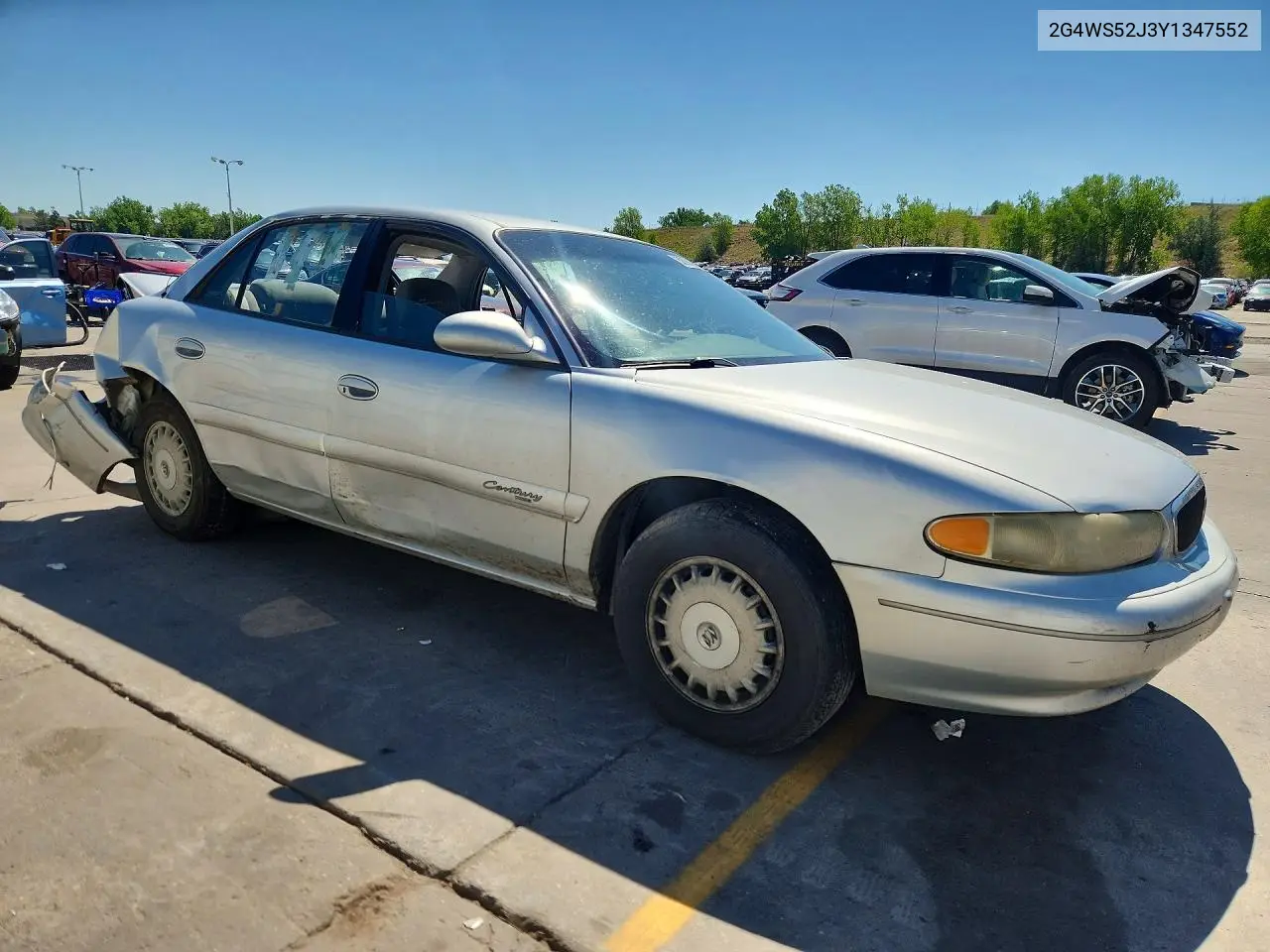 2000 Buick Century Custom VIN: 2G4WS52J3Y1347552 Lot: 58963626