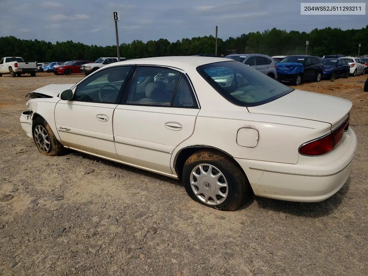 2001 Buick Century VIN: 2G4WS52J511293211 Lot: 56780976