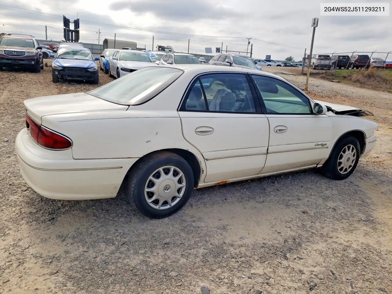 2001 Buick Century VIN: 2G4WS52J511293211 Lot: 56780976