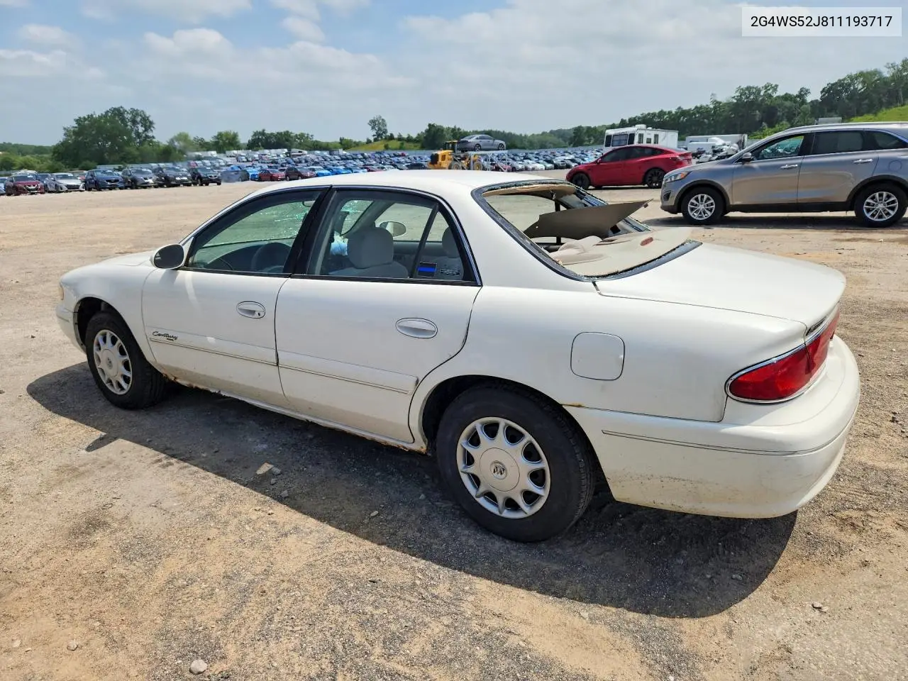 2001 Buick Century Custom VIN: 2G4WS52J811193717 Lot: 59097386
