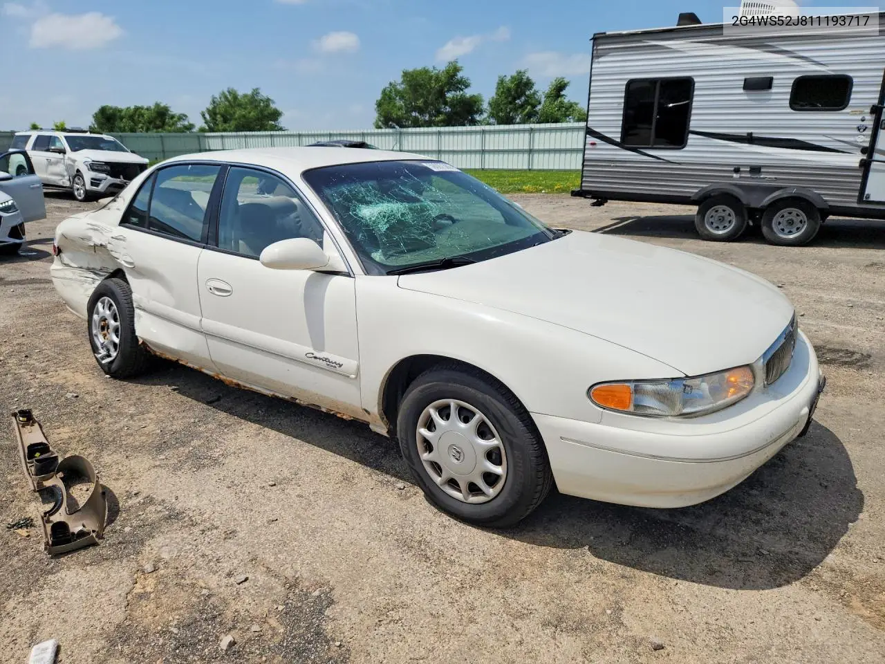 2001 Buick Century Custom VIN: 2G4WS52J811193717 Lot: 59097386