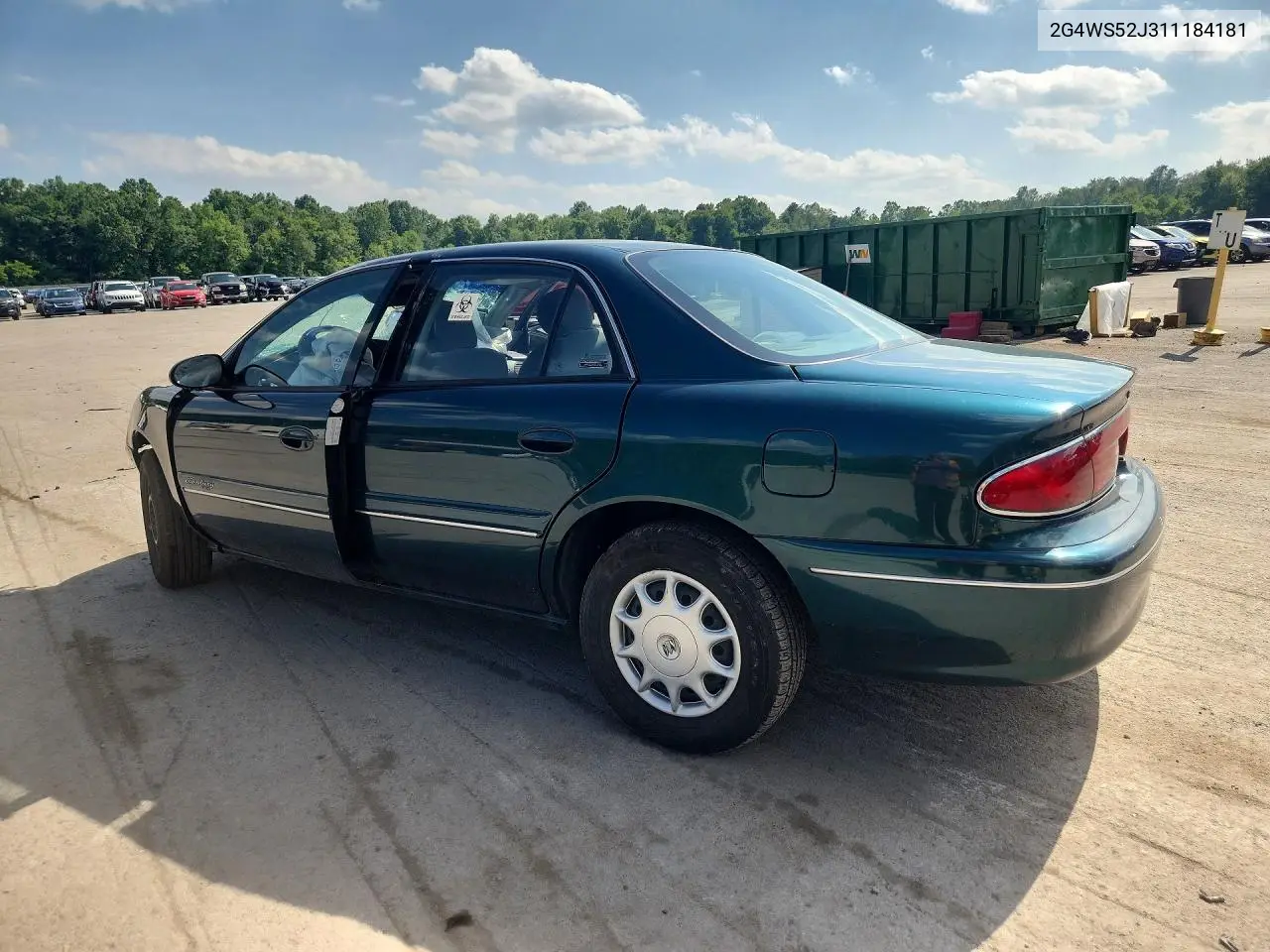 2001 Buick Century Custom VIN: 2G4WS52J311184181 Lot: 59251756