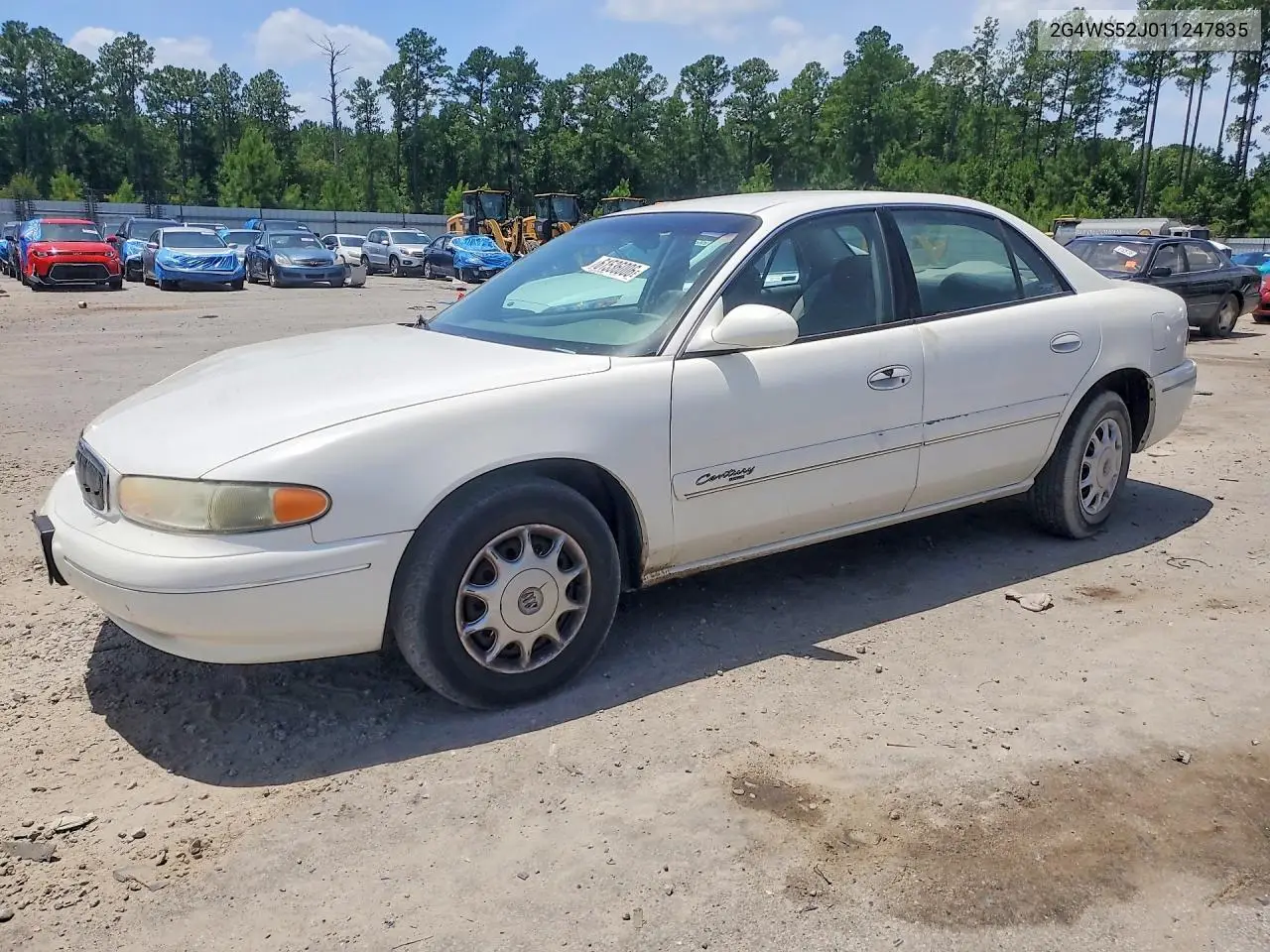 2001 Buick Century Custom VIN: 2G4WS52J011247835 Lot: 61536006