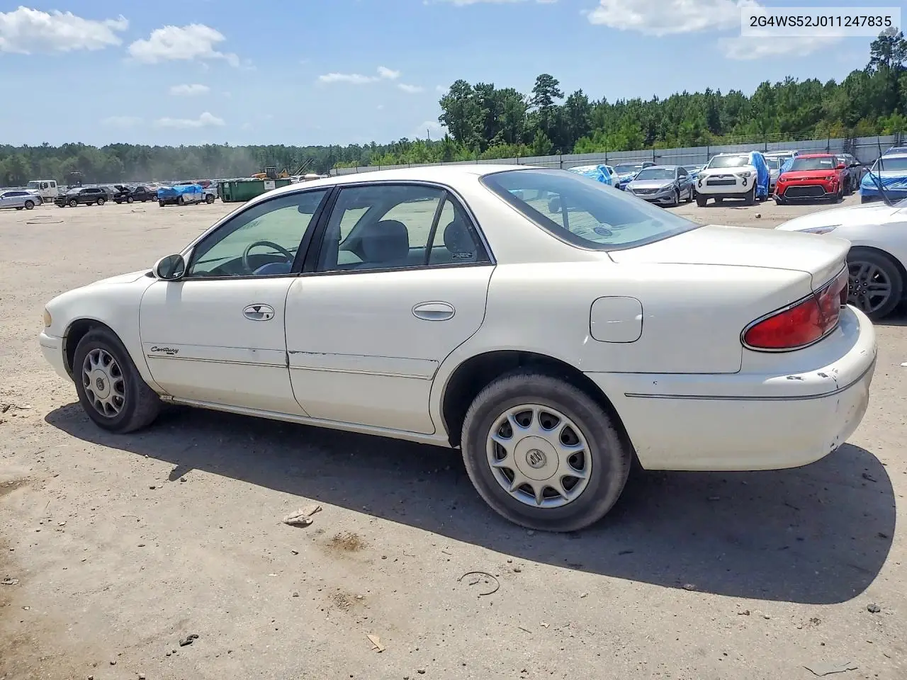 2001 Buick Century Custom VIN: 2G4WS52J011247835 Lot: 61536006