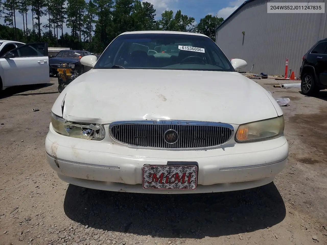 2001 Buick Century Custom VIN: 2G4WS52J011247835 Lot: 61536006