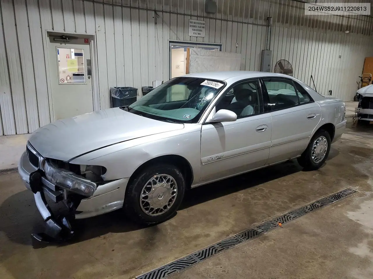 2001 Buick Century Custom VIN: 2G4WS52J911220813 Lot: 75934195