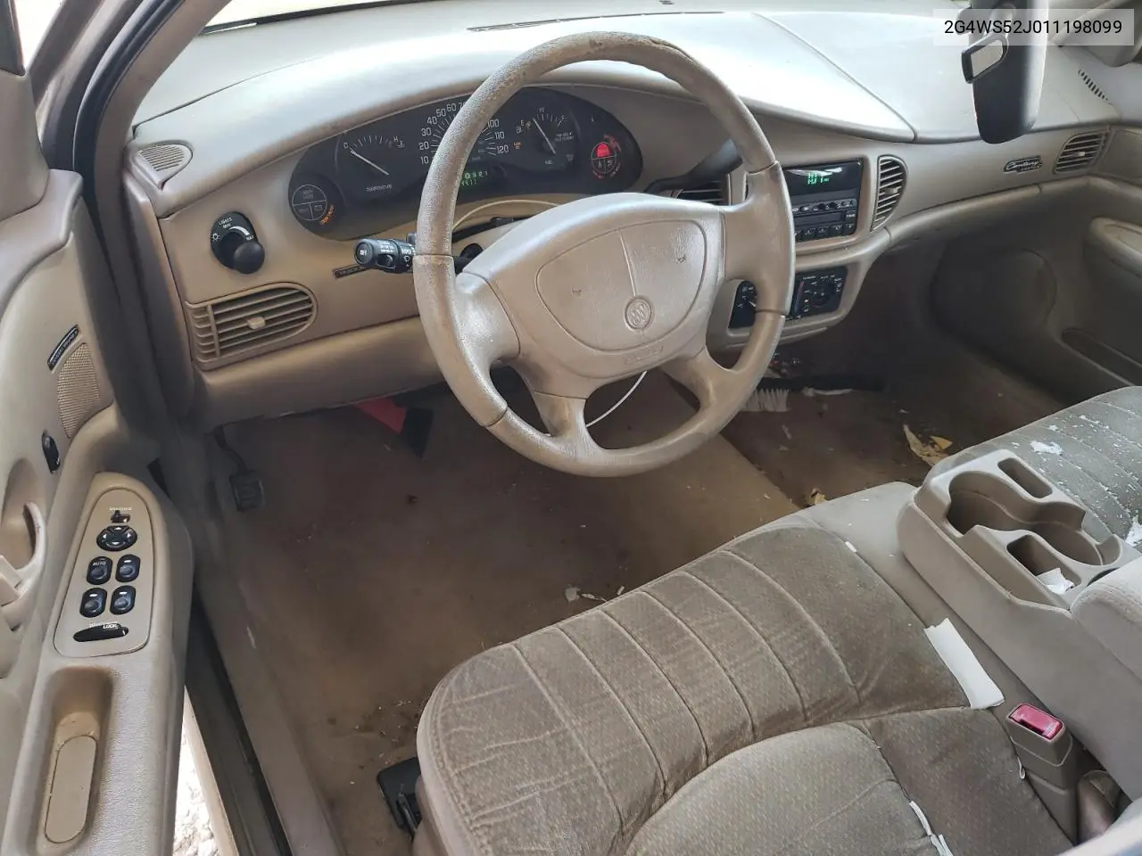 2001 Buick Century Custom VIN: 2G4WS52J011198099 Lot: 79904725