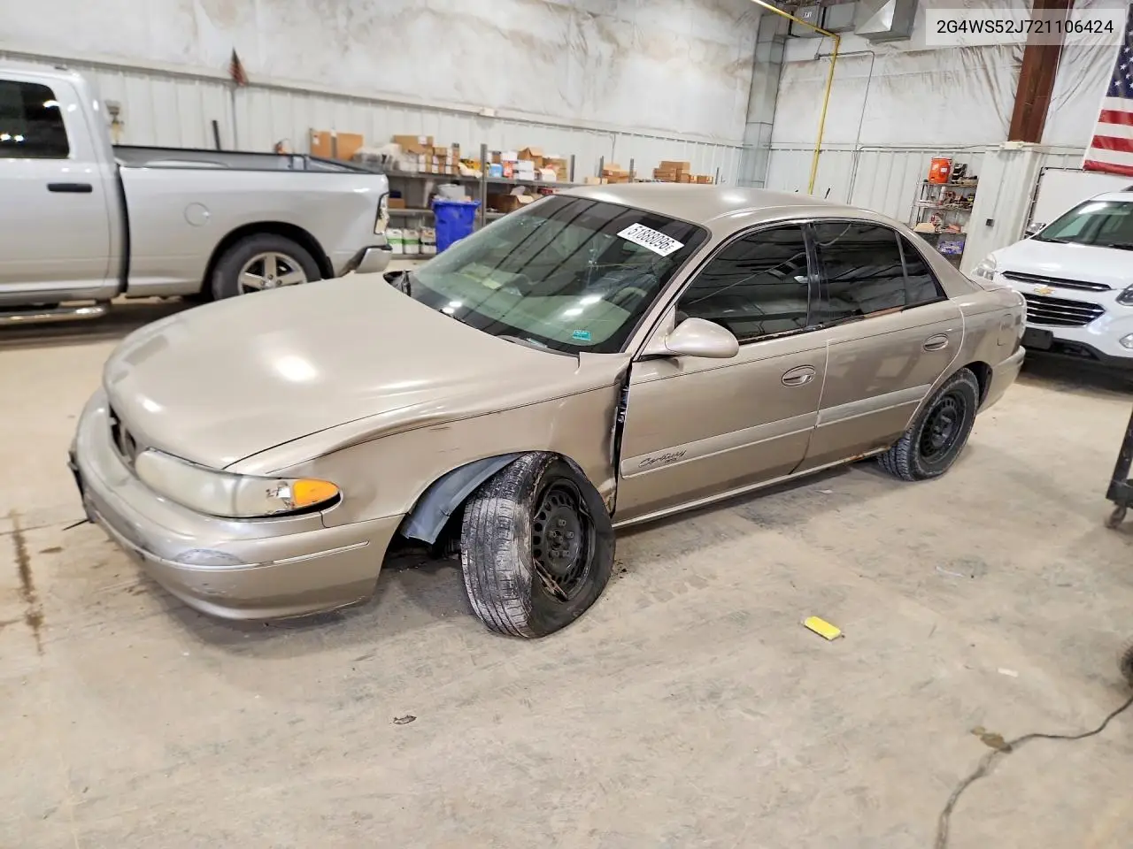 2002 Buick Century Custom VIN: 2G4WS52J721106424 Lot: 51888096