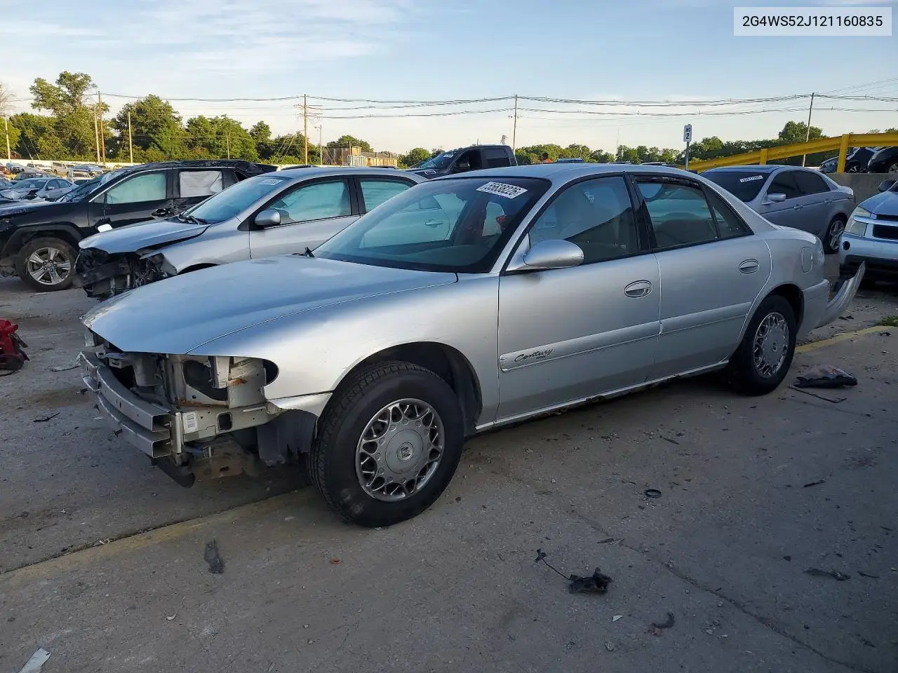 2002 Buick Century Custom VIN: 2G4WS52J121160835 Lot: 55638226