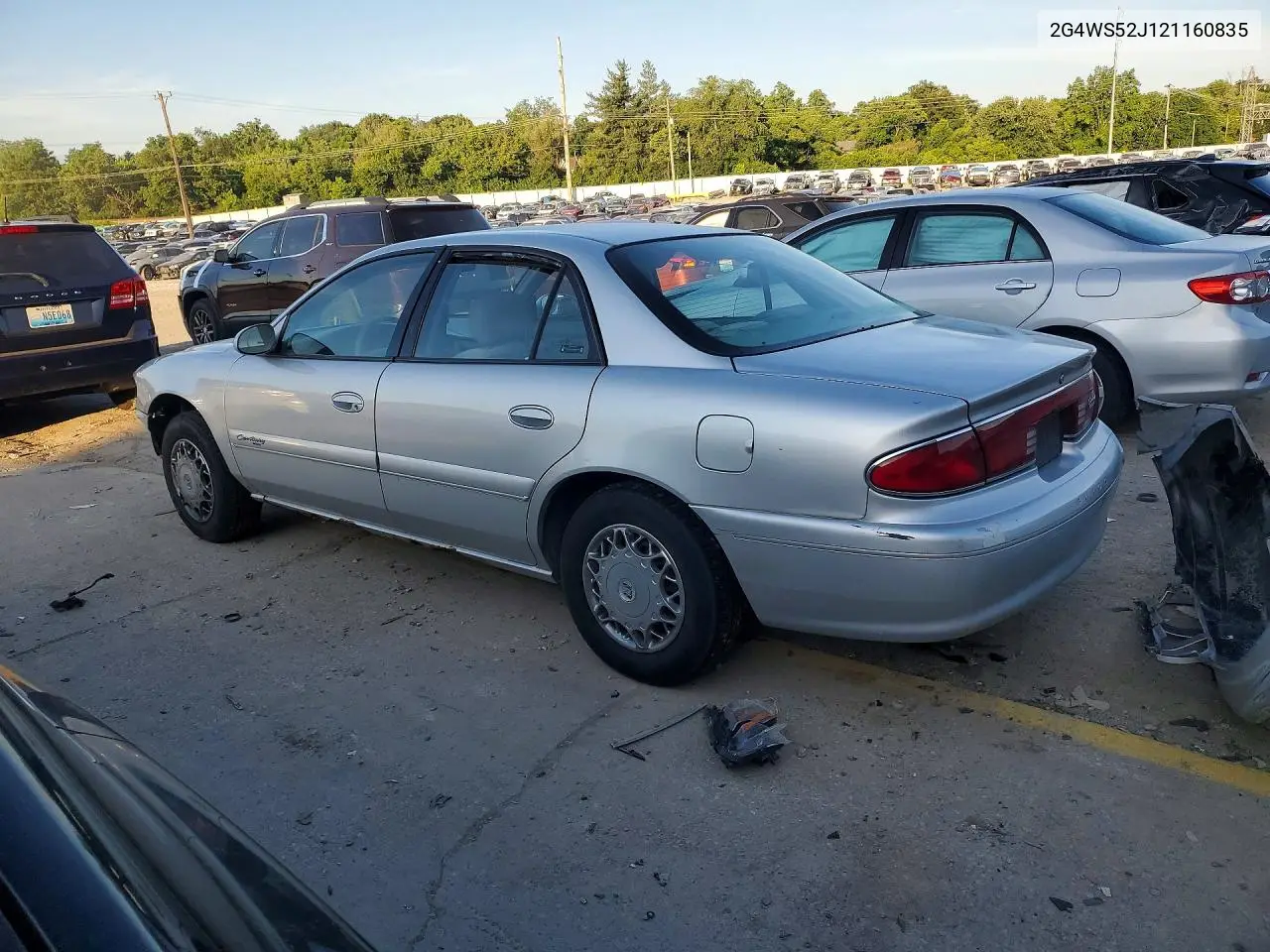 2002 Buick Century Custom VIN: 2G4WS52J121160835 Lot: 55638226