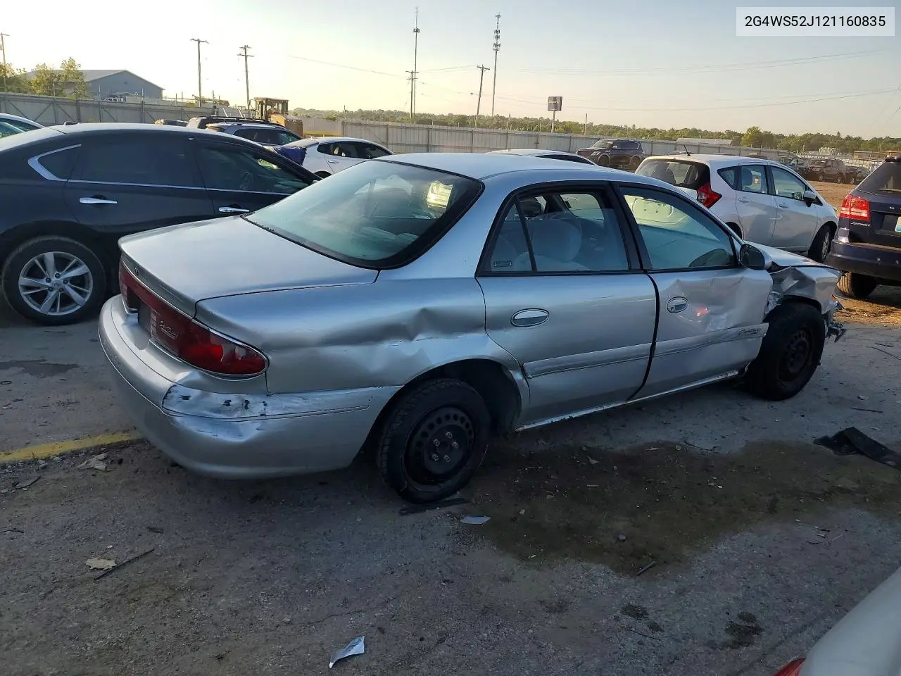 2002 Buick Century Custom VIN: 2G4WS52J121160835 Lot: 55638226