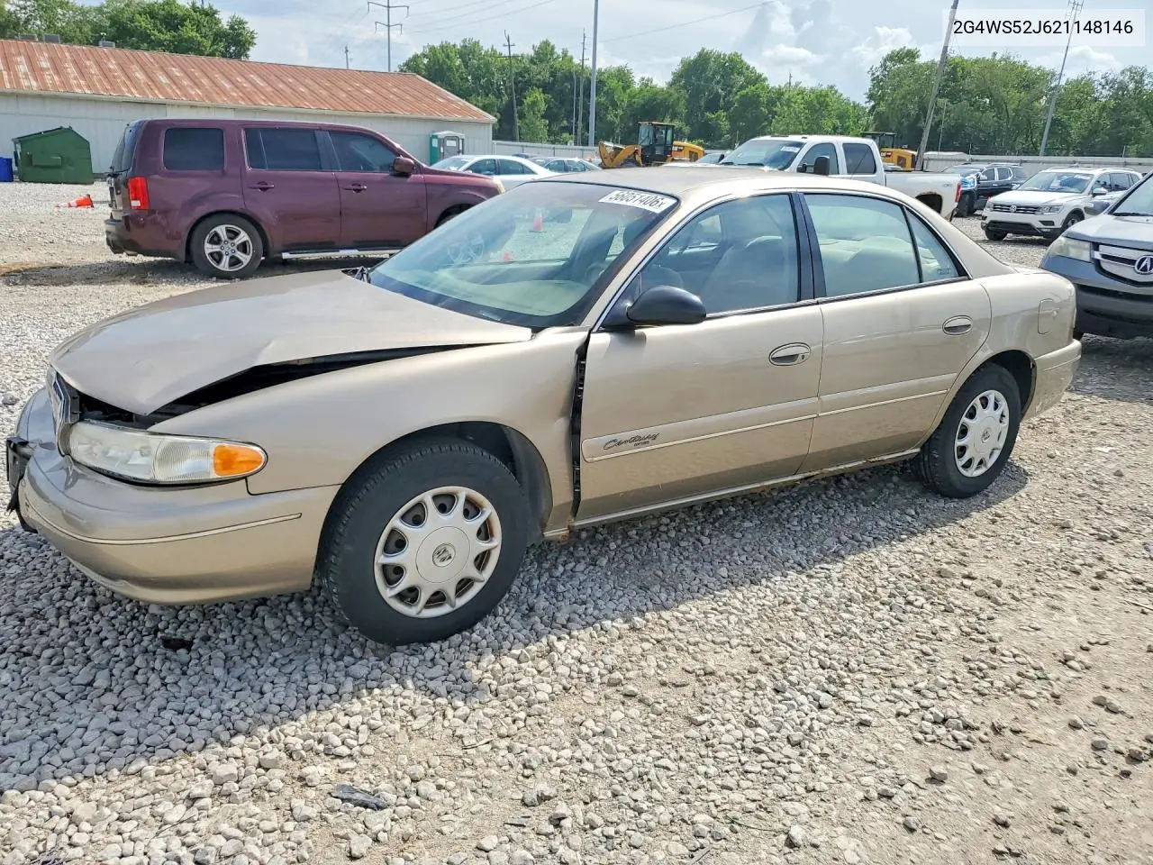 2002 Buick Century Custom VIN: 2G4WS52J621148146 Lot: 56051406