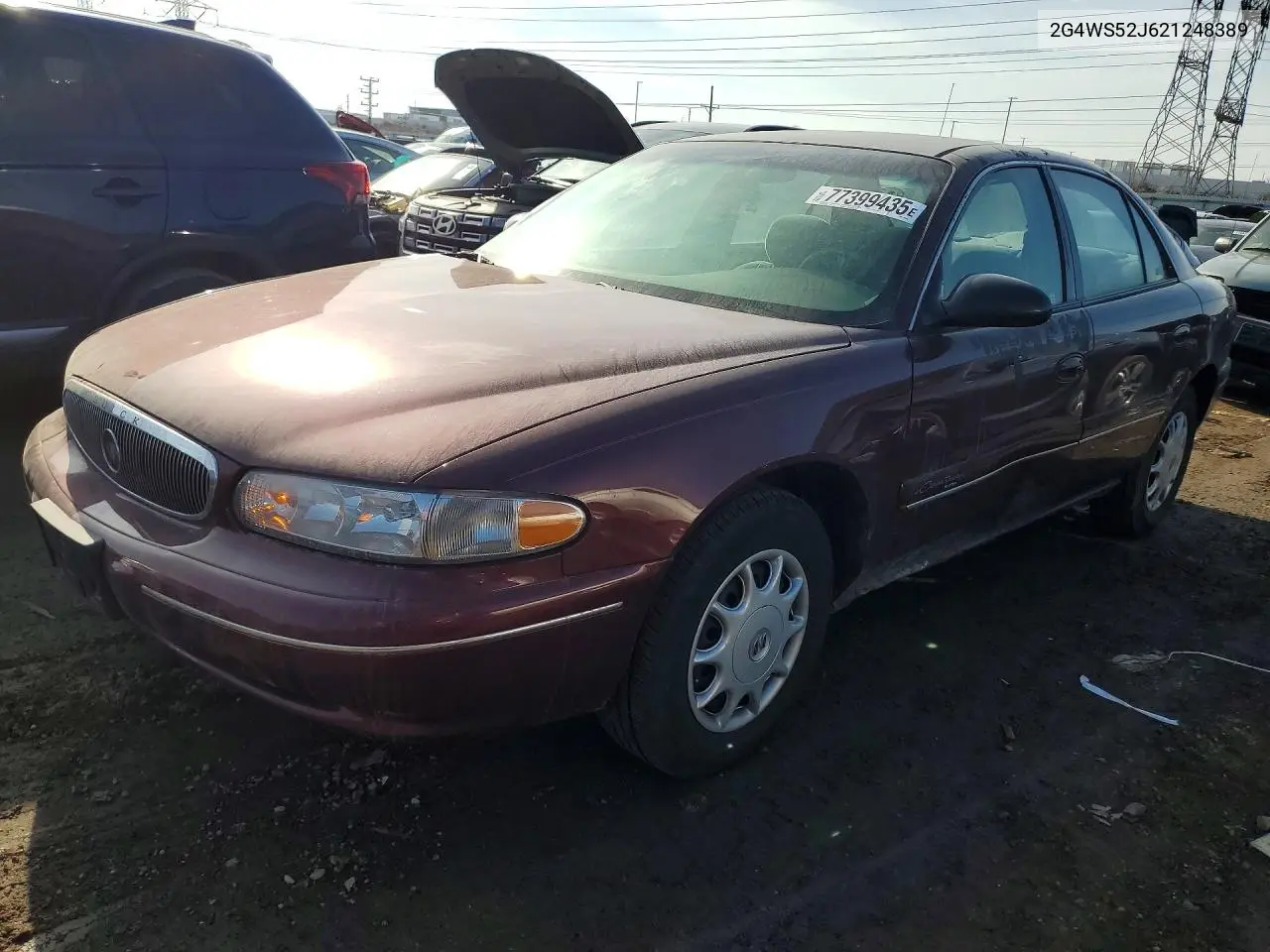 2002 Buick Century Custom VIN: 2G4WS52J621248389 Lot: 77399435