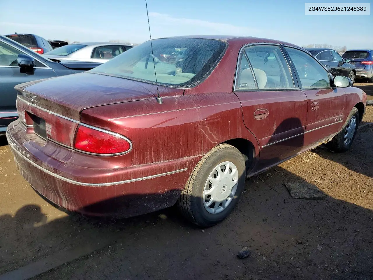 2002 Buick Century Custom VIN: 2G4WS52J621248389 Lot: 77399435