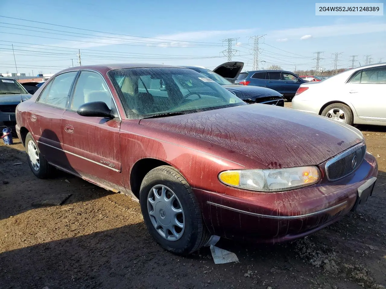 2002 Buick Century Custom VIN: 2G4WS52J621248389 Lot: 77399435