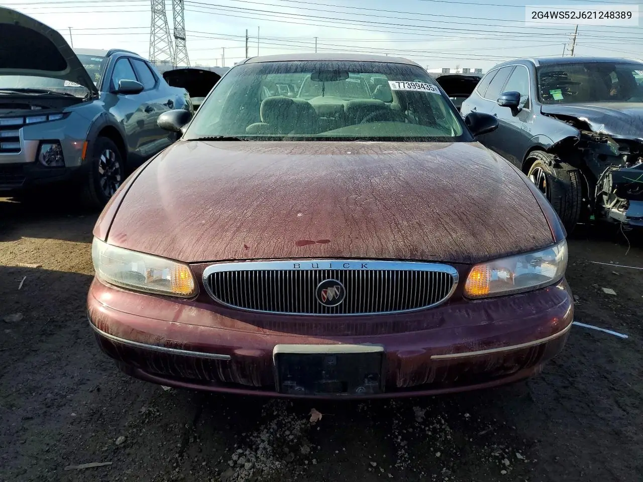 2002 Buick Century Custom VIN: 2G4WS52J621248389 Lot: 77399435