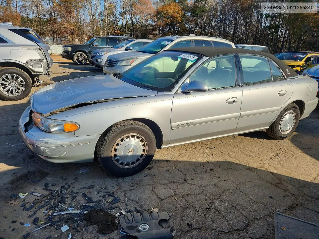 2002 Buick Century Custom VIN: 2G4WS52J921266840 Lot: 95775475