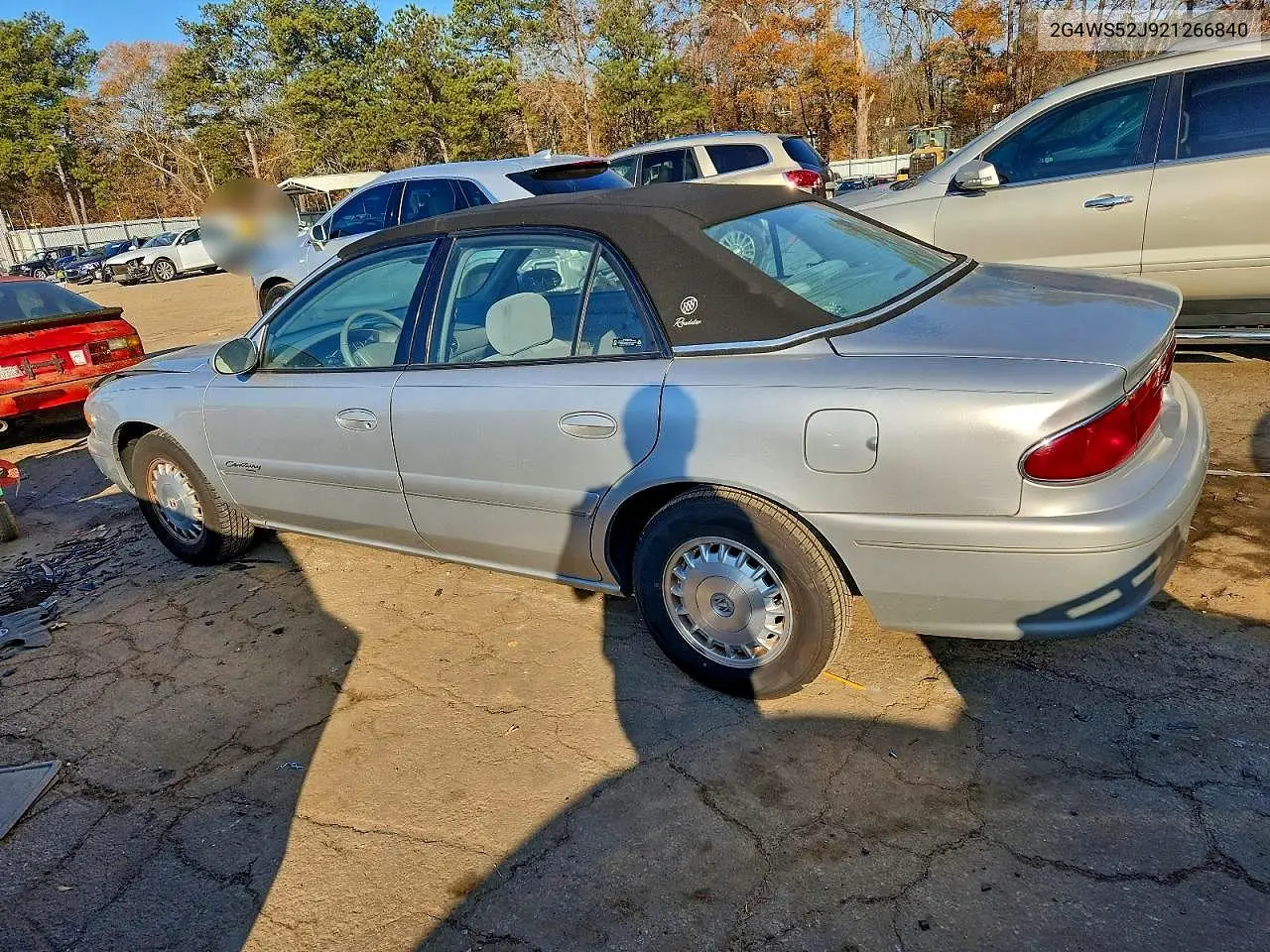 2002 Buick Century Custom VIN: 2G4WS52J921266840 Lot: 95775475
