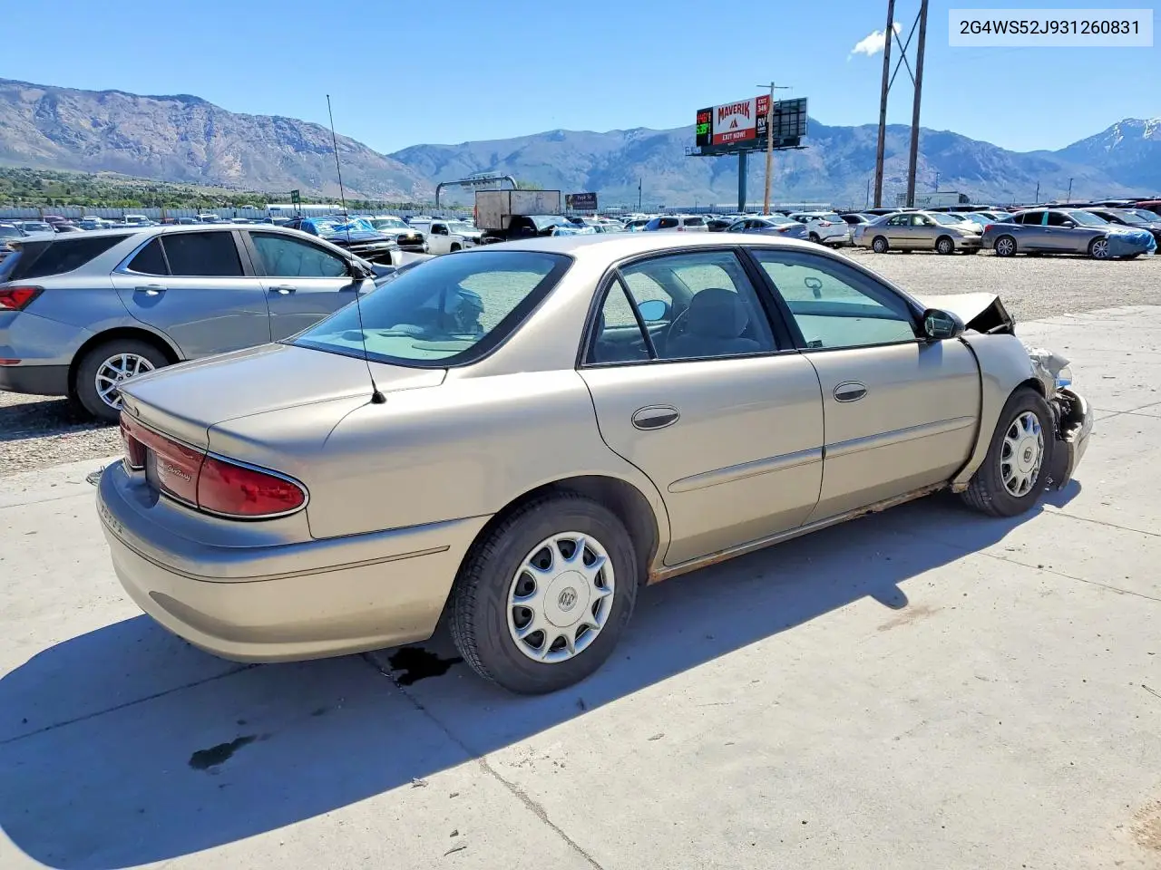 2003 Buick Century Custom VIN: 2G4WS52J931260831 Lot: 52517346