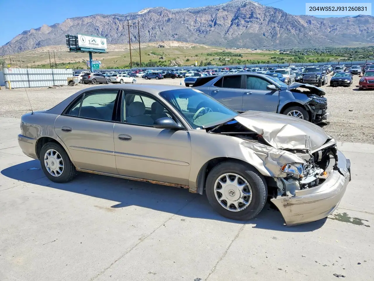2003 Buick Century Custom VIN: 2G4WS52J931260831 Lot: 52517346