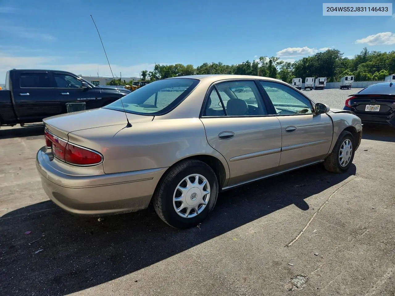 2003 Buick Century Custom VIN: 2G4WS52J831146433 Lot: 59600026