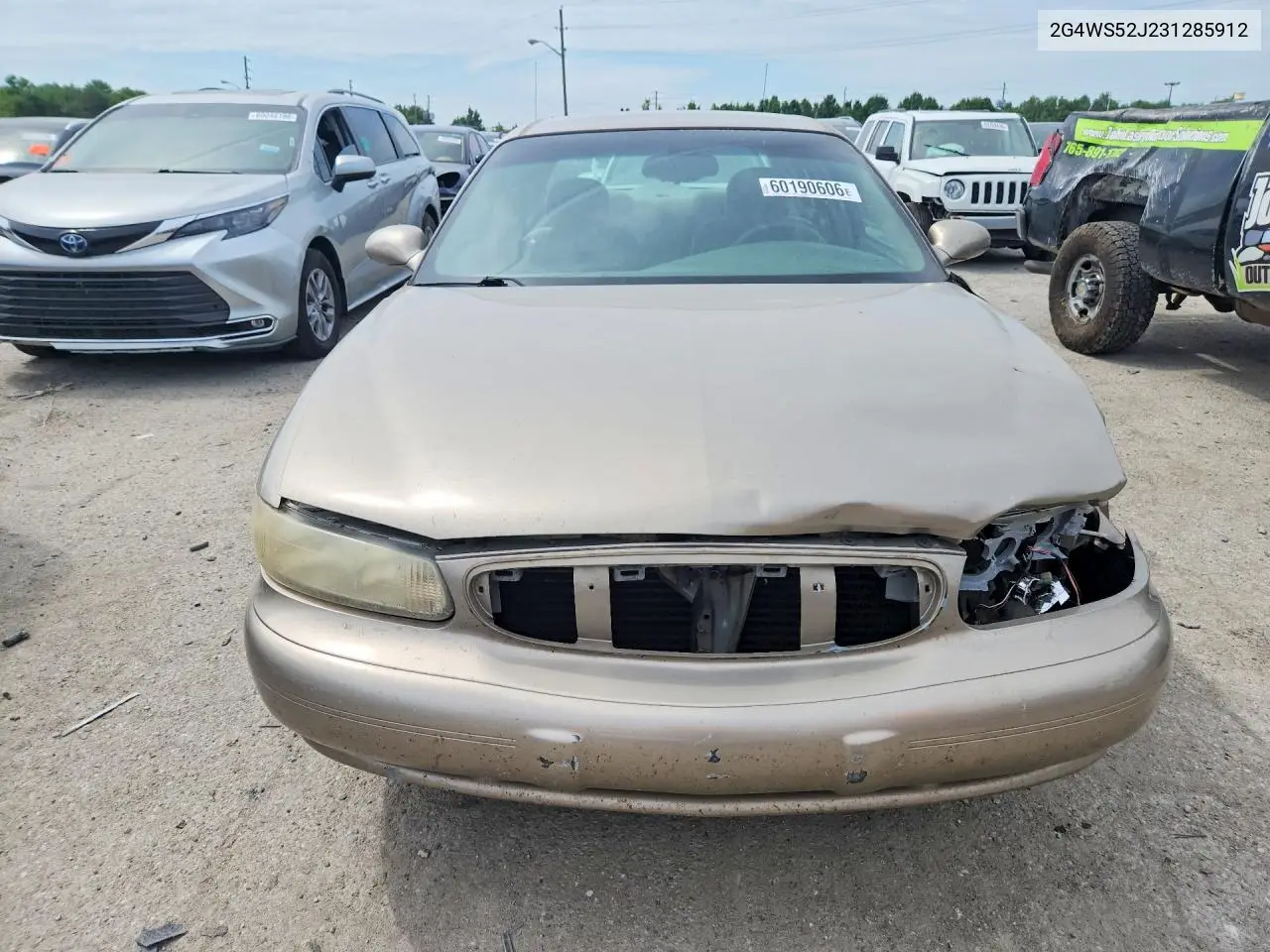 2003 Buick Century VIN: 2G4WS52J231285912 Lot: 60190606