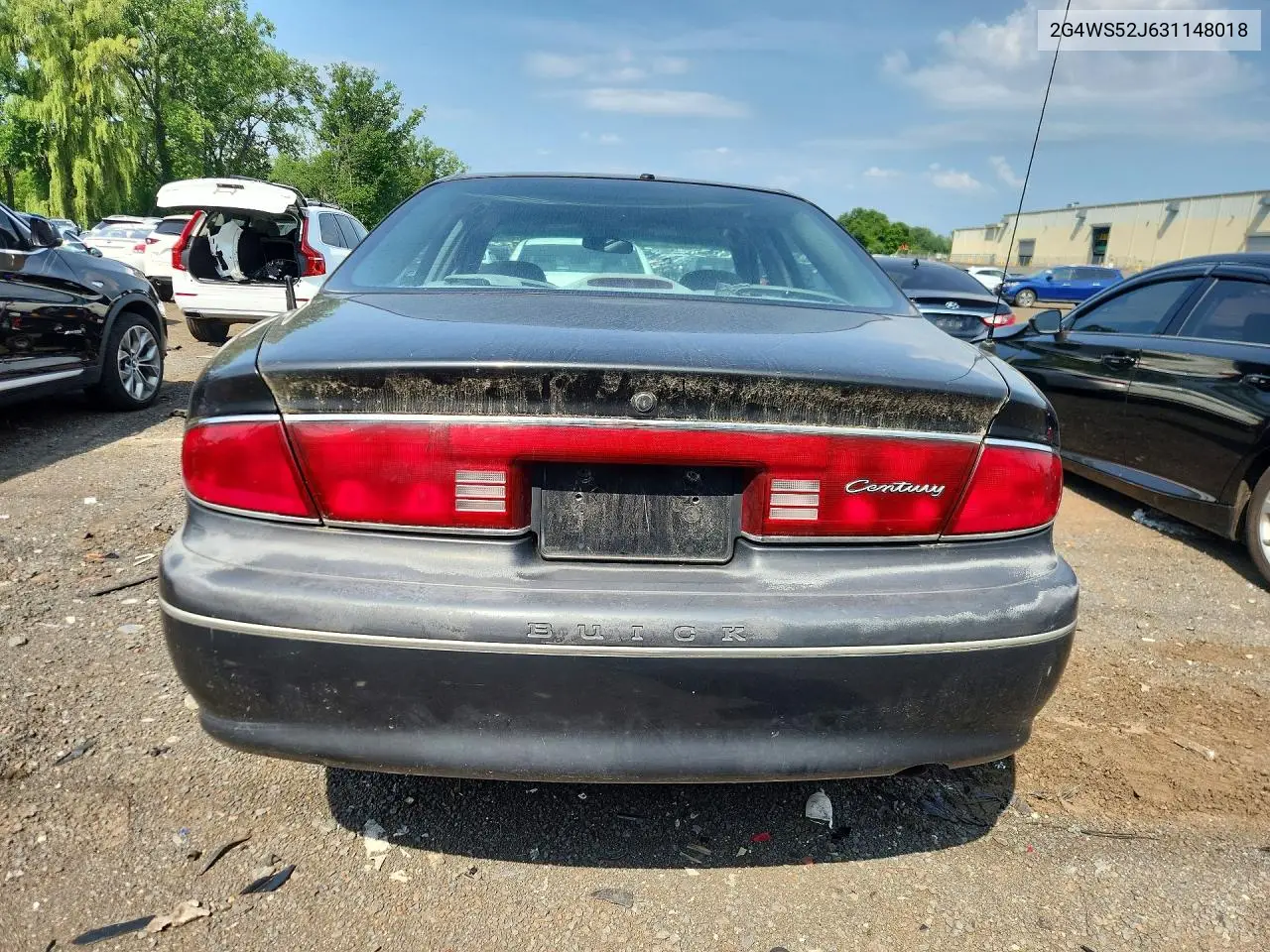 2003 Buick Century Custom VIN: 2G4WS52J631148018 Lot: 60425656