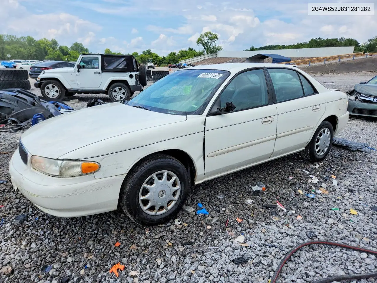 2003 Buick Century Custom VIN: 2G4WS52J831281282 Lot: 60821736
