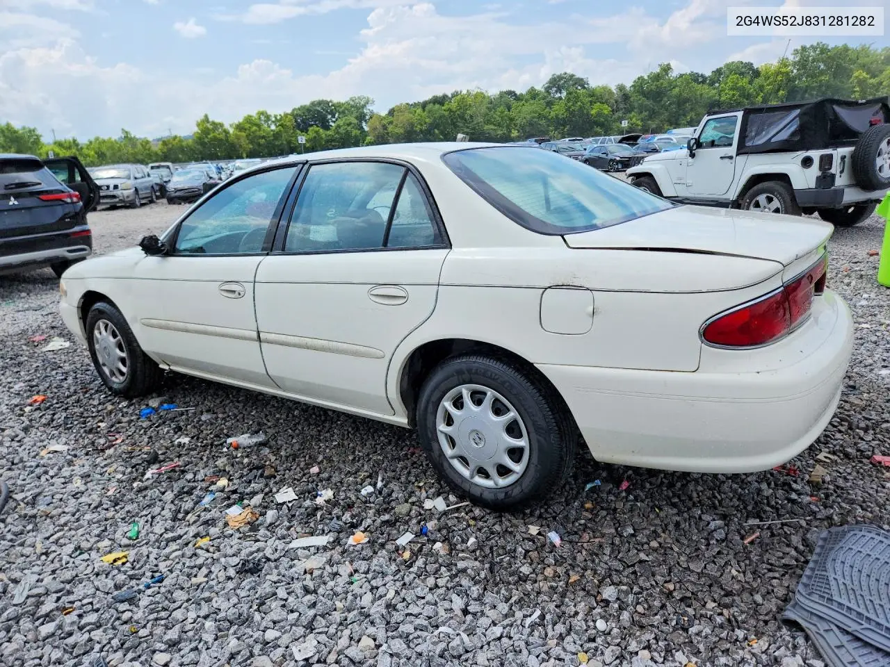 2003 Buick Century Custom VIN: 2G4WS52J831281282 Lot: 60821736