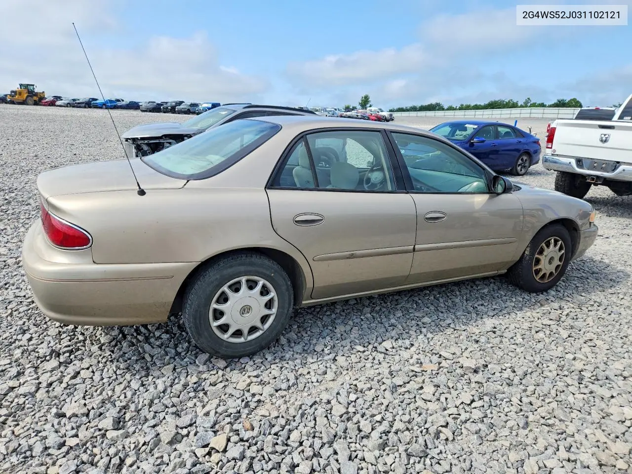 2003 Buick Century Custom VIN: 2G4WS52J031102121 Lot: 61400616