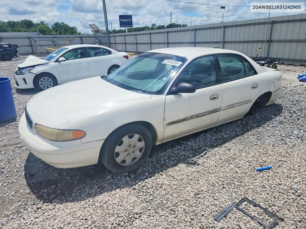 2003 Buick Century Custom VIN: 2G4WS52JX31242905 Lot: 61945296