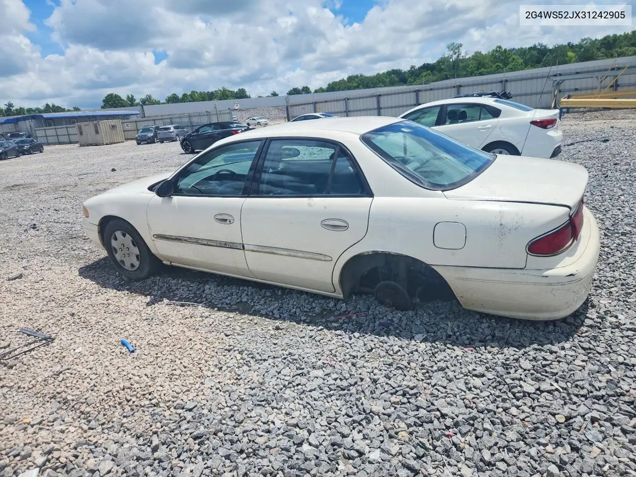 2003 Buick Century Custom VIN: 2G4WS52JX31242905 Lot: 61945296