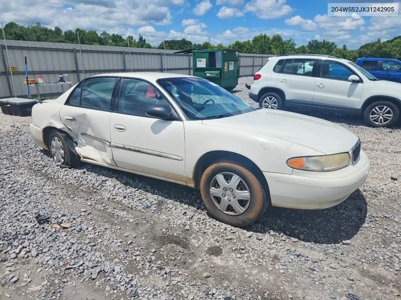 2003 Buick Century Custom VIN: 2G4WS52JX31242905 Lot: 61945296