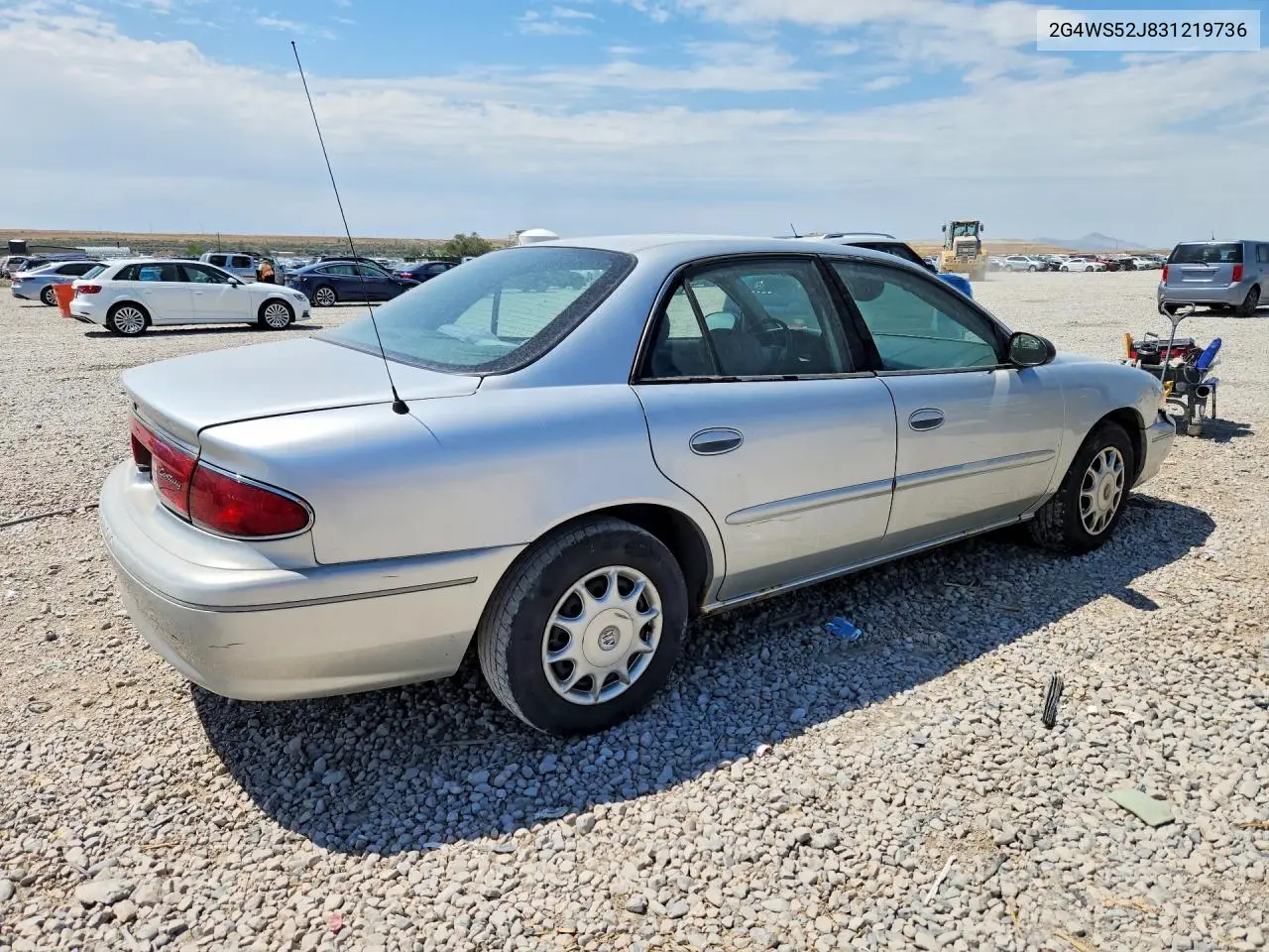 2003 Buick Century Custom VIN: 2G4WS52J831219736 Lot: 61947106