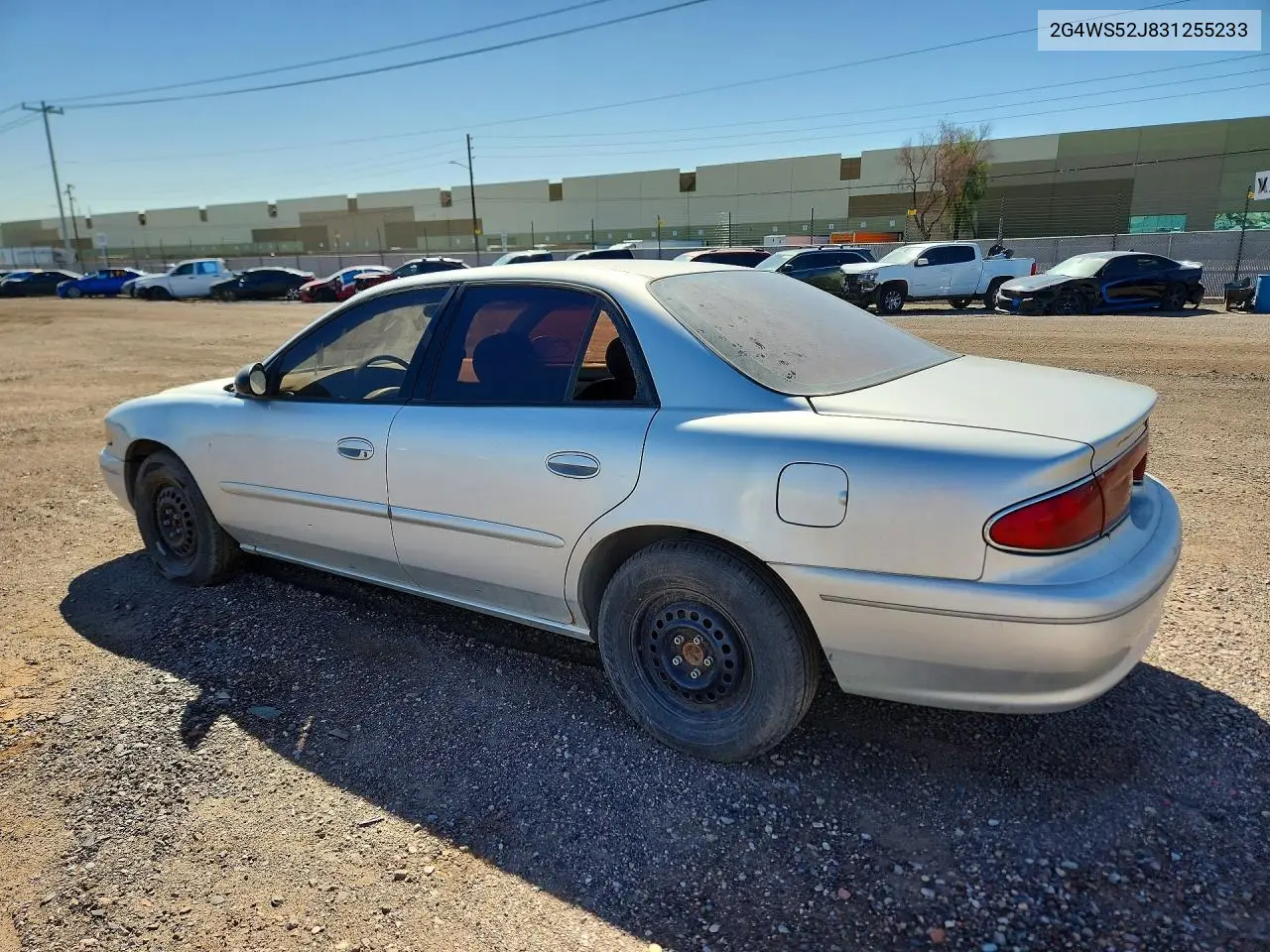 2003 Buick Century Custom VIN: 2G4WS52J831255233 Lot: 79032385